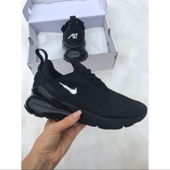 ⚡️Custom Nike Air Max 270 Shoes (All Black)⚡️ - Picture 2 of 5